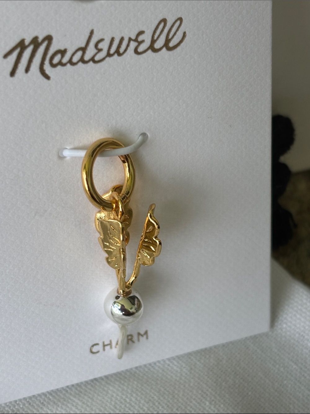 NWT Madewell Charm - Gold & Silver Radish Charm - Picture 11 of 13